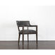 Brylea Brown / Brentwood Charcoal Leather Dining Armchair